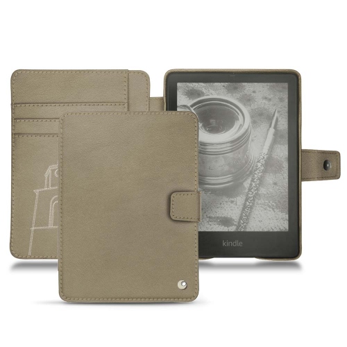 Funda de cuero para Amazon Kindle PaperwhiteDarboun sabla ( Pantone #BCB1A1 )