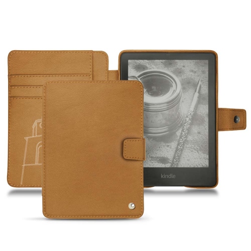 Funda de cuero para Amazon Kindle PaperwhiteCastan esparciate ( Pantone #824F2A )