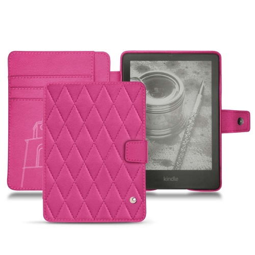 Estojo de couro para Amazon Kindle PaperwhiteRose BB - Couture ( Pantone #DB599F )