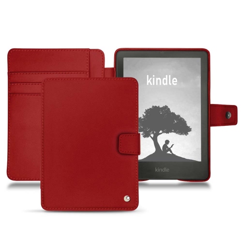 Stylish cover and shell for Amazon Kindle Signature EditionRouge ( Nappa - Pantone #d50032 ) 