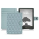 レザーケース Amazon Kindle Signature Edition - Bleu ciel - Couture ( Nappa - Pantone 277C ) 