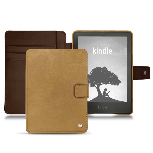 Elegante cubierta y carcasa para Amazon Kindle Signature EditionSable vintage ( Pantone #9b7340 ) 