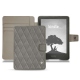 レザーケース Amazon Kindle Signature Edition - Acier vintage - Couture
