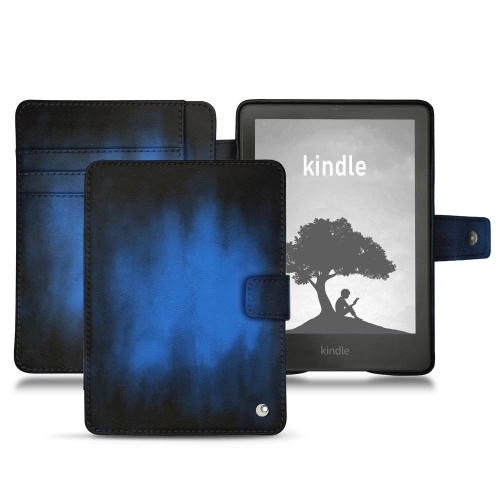 Elegante cubierta y carcasa para Amazon Kindle Signature EditionBleu Patine