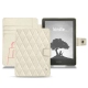 Housse cuir Amazon Kindle Signature Edition - Blanc escumo - Couture