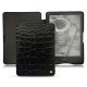 Amazon Kindle Paperwhite (2021) leather case - Crocodile nero