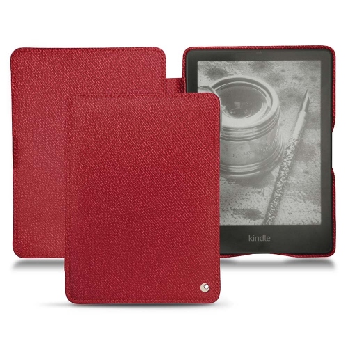 Custodia in pelle per Amazon Kindle PaperwhiteRouge passion ( Pantone #a6192e ) 