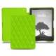 Housse cuir Amazon Kindle Signature Edition - Vert fluo - Couture