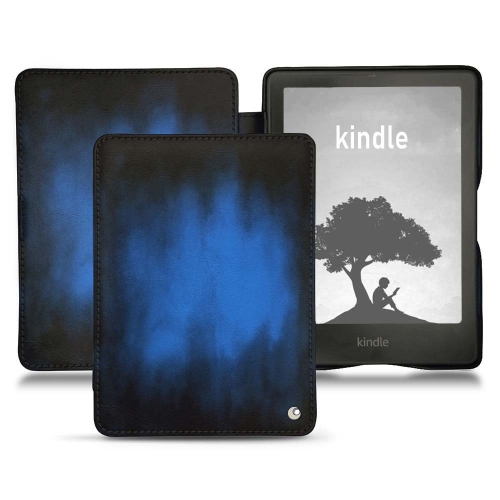 Housse et coque sur-mesure pour Amazon Kindle Signature EditionBleu Patine
