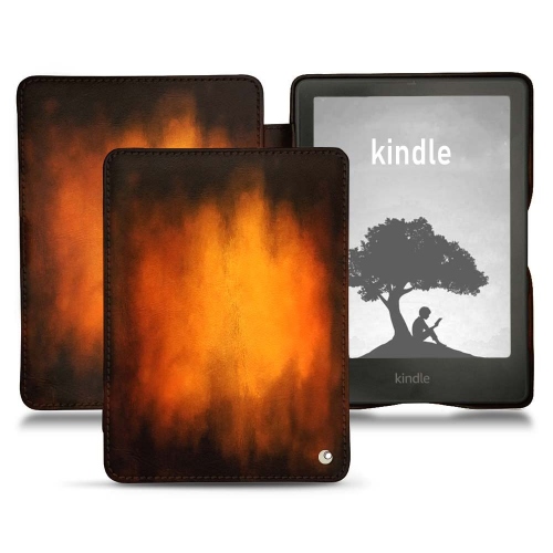 Amazon Kindle Signature Edition用にカスタマイズされたカバーとシェル。Fauve Patine