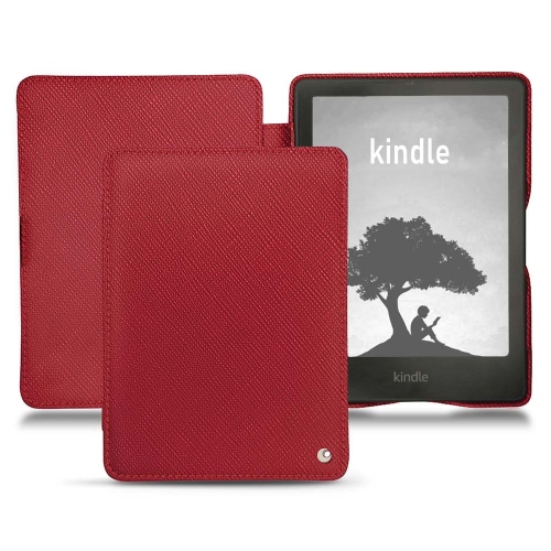 Housse et coque sur-mesure pour Amazon Kindle Signature EditionRouge passion ( Pantone #a6192e ) 