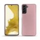 Coque cuir Samsung Galaxy S22 - Rose ( Nappa - Pantone 2365C ) 