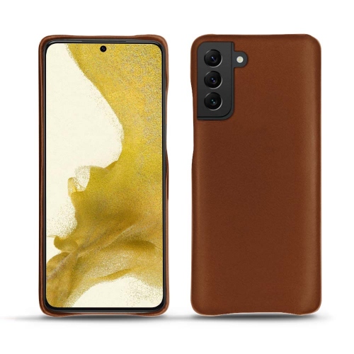 Elegant leather case for Samsung Galaxy S22Marron ( Nappa - Pantone #8B4720 ) 