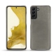 Samsung Galaxy S22 leather cover - Acier vintage ( Pantone 403C ) 
