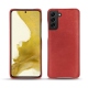 Coque cuir Samsung Galaxy S22 - Cerise vintage ( Pantone 185C ) 