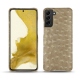 Coque cuir Samsung Galaxy S22 - Autruche desert
