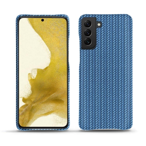 Elegante funda de cuero para Samsung Galaxy S22Abaca ishia ( Pantone #395775 ) 
