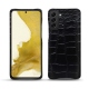 Funda de piel Samsung Galaxy S22 - Crocodile nero