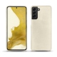 Capa em pele Samsung Galaxy S22 - Blanc escumo