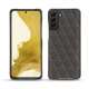 Funda de piel Samsung Galaxy S22 - Anthracite - Couture ( Pantone 424C ) 
