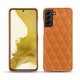 Samsung Galaxy S22 leather cover - Mandarine vintage - Couture