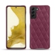 Samsung Galaxy S22 leather cover - Prune vintage - Couture