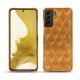 Samsung Galaxy S22 leather cover - Or Maïa - Couture