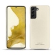 Samsung Galaxy S22 leather cover - Blanc PU