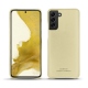Samsung Galaxy S22 leather cover - Beige PU