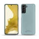 Samsung Galaxy S22 leather cover - Bleu Ciel PU