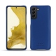 Samsung Galaxy S22 leather cover - Bleu Océan PU
