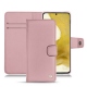 Housse cuir Samsung Galaxy S22 - Rose ( Nappa - Pantone 2365C ) 