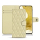 Funda de piel Samsung Galaxy S22 - Beige - Couture ( Nappa - Pantone 7502C ) 