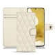 Capa em pele Samsung Galaxy S22 - Blanc - Couture ( Bologna - White ) 