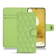 Custodia in pelle Samsung Galaxy S22 - Vert olive - Couture ( Nappa - Pantone 578U ) 