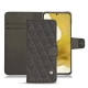 Funda de piel Samsung Galaxy S22 - Anthracite - Couture ( Pantone 424C ) 