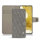 レザーケース Samsung Galaxy S22 - Acier vintage - Couture