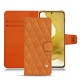 Lederschutzhülle Samsung Galaxy S22 - Mandarine vintage - Couture