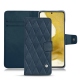Housse cuir Samsung Galaxy S22 - Jean vintage - Couture