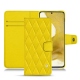 Funda de piel Samsung Galaxy S22 - Jaune fluo - Couture