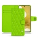 Funda de piel Samsung Galaxy S22 - Vert fluo - Couture