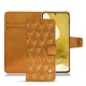 レザーケース Samsung Galaxy S22 - Or Maïa - Couture
