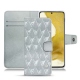 Custodia in pelle Samsung Galaxy S22 - Platinium - Couture