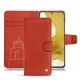 Housse cuir Samsung Galaxy S22 - Arange clouquié