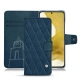 Capa em pele Samsung Galaxy S22 - Blu mediterran - Couture
