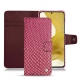 Samsung Galaxy S22 leather case - Serpent ciclamino