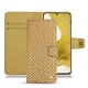 Capa em pele Samsung Galaxy S22 - Serpent sabbia