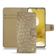 レザーケース Samsung Galaxy S22 - Autruche desert