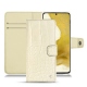 Samsung Galaxy S22 leather case - Crocodile milk