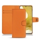 Capa em pele Samsung Galaxy S22 - Orange PU